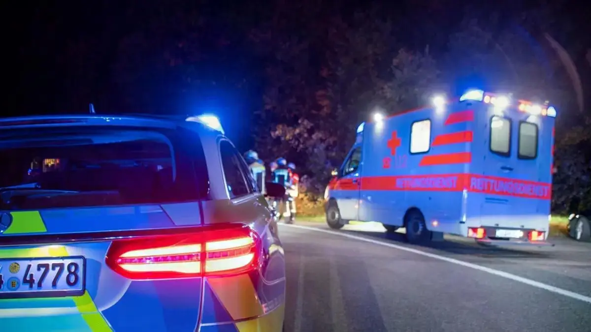 Ein nächtlicher Unfall ereignete sich auf der B 462 bei Sulgen. (Symbolbild)