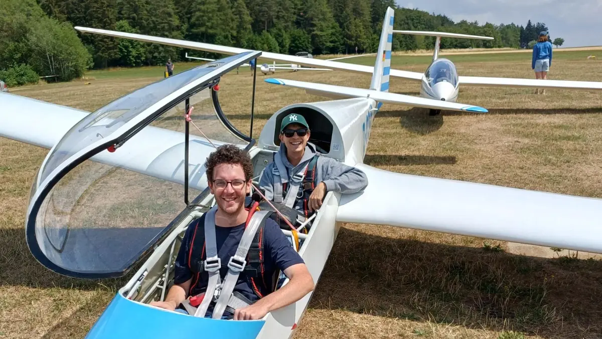Selbstversuch Flugschüler Cornelius Eyckeler Paul Wissmann