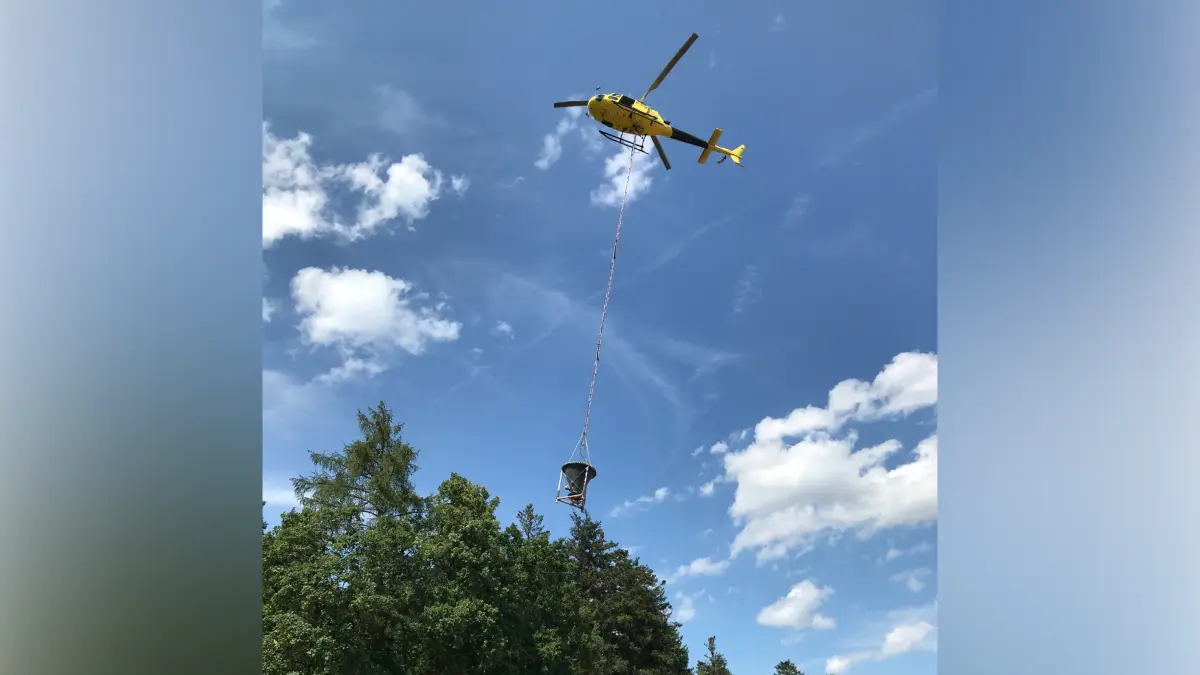 Helikopter im Flug