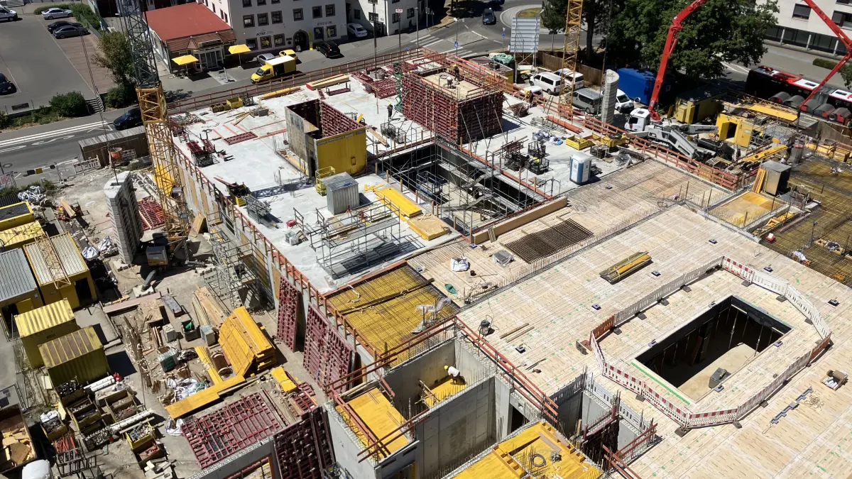So sieht es aktuell auf der Landratsamt-Baustelle aus.