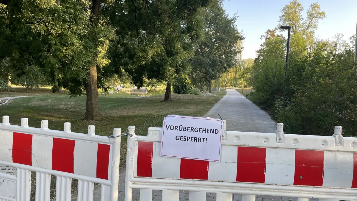 Der Sturm richtete in Bad Bellingen erhebliche Schäden an. Der Kurpark musste gesperrt werden. Hier sollte der erste Sommer-Rheinauenlauf stattfinden, im Park waren Start und Ziel geplant.