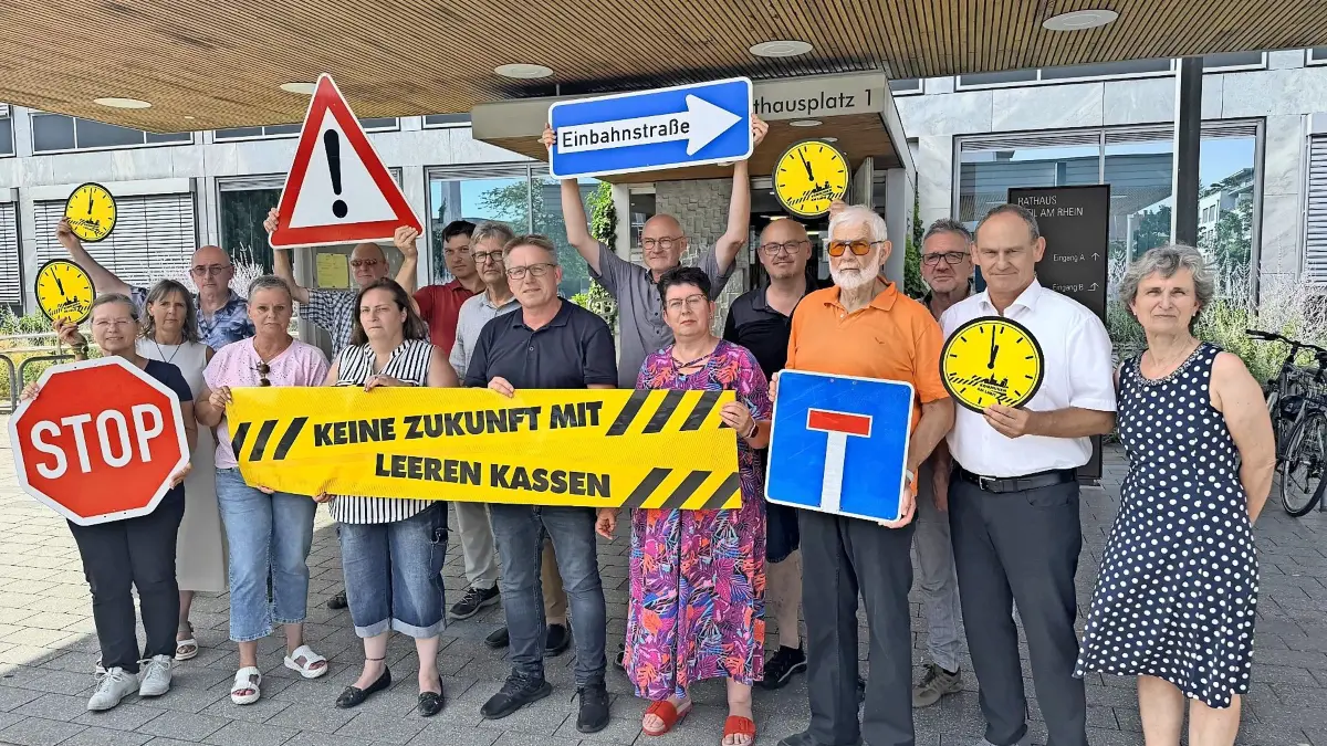 Mit der Aktion "Kommunen am Limit" haben die Stadtspitze und Teile des Gemeinderats auf die Probleme in den Kommunen hingewiesen (Archivfoto).