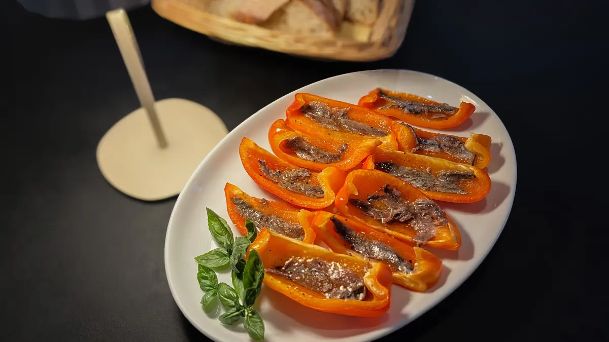 Rezept Paprika mit Anchovis