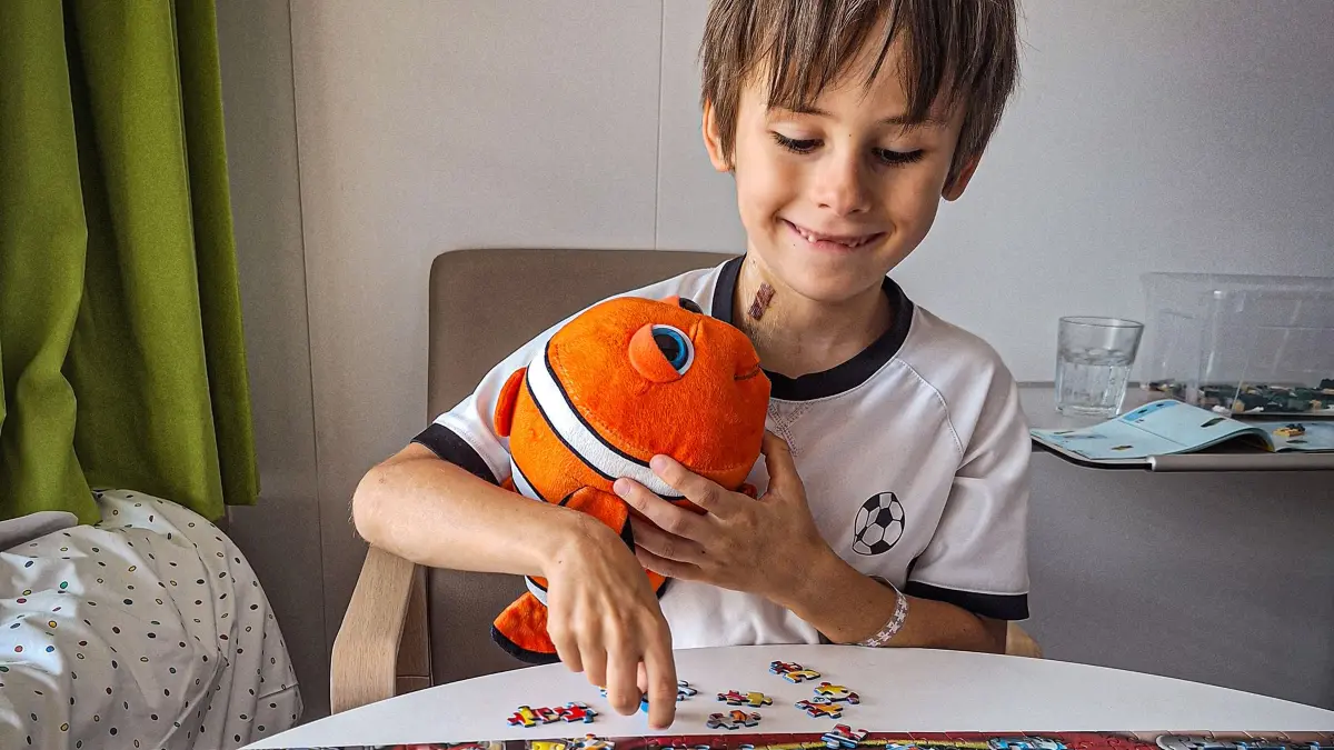 Luca hat trotz seiner Diagnose sein Lächeln nicht verloren. Die Familie des jungen Orschweierers hofft, bei der Typisierungsaktion einen passenden Stammzellenspender zu finden.