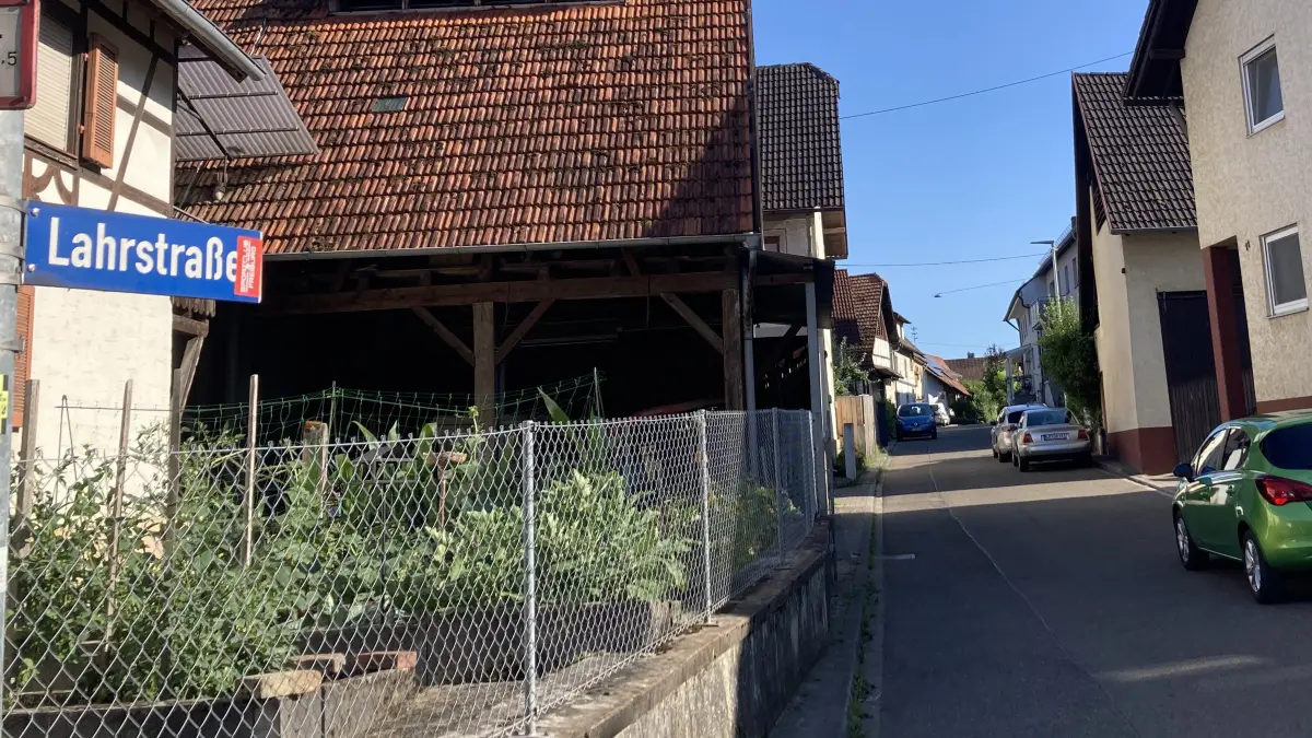 In der Lahrstraße rechts oben ist das Gewann Meyermatt. Dem Ortschaftsrat liegt in diesem Gebiet eine Anfrage auf Bebauung vor.