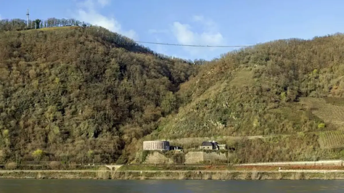 So soll die neue Hängebrücke am Rhein aussehen.