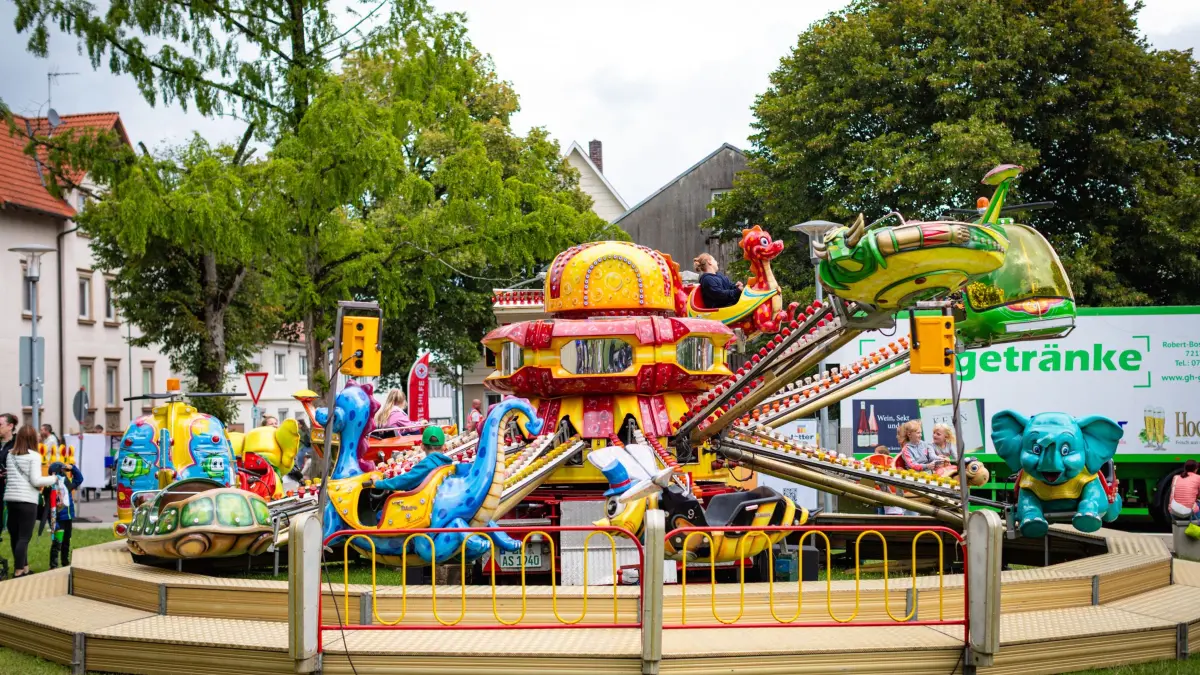 Das Sommer- und Kinderfest in Rosenfeld bietet einen Rummel