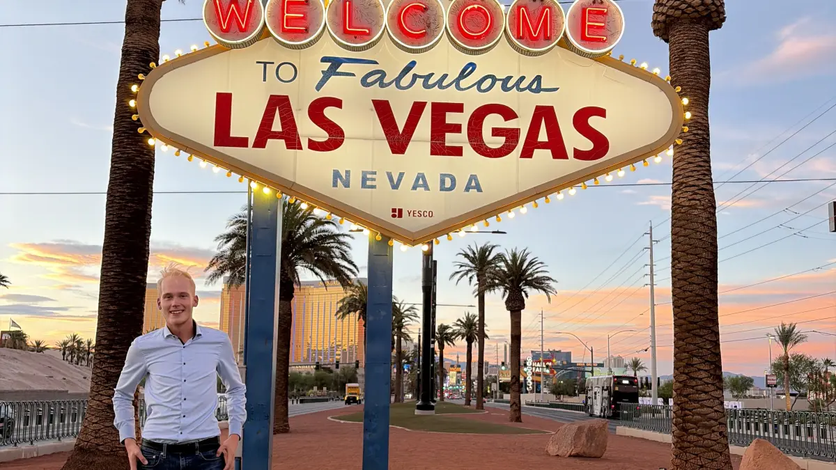 Anton Krause aus Beinberg hat ein Jahr in Las Vegas verbracht.