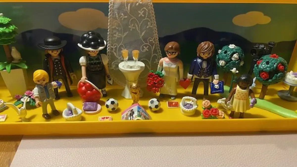 Das Diorama ist mit vielen Details versehen.