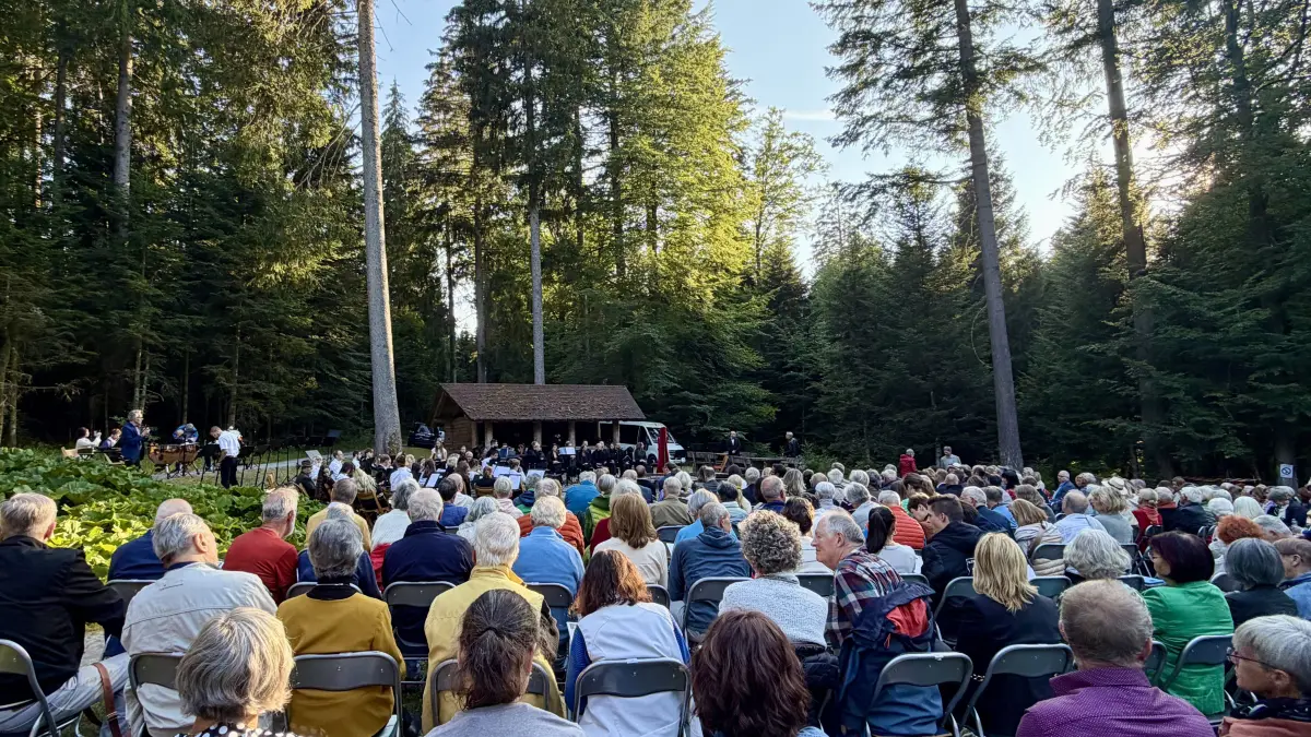 Großer Zulauf – Waldkonzert auf dem Sommerberg.