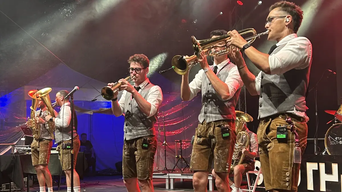 Impressionen vom Brass-Festival auf dem oberen Marktplatz