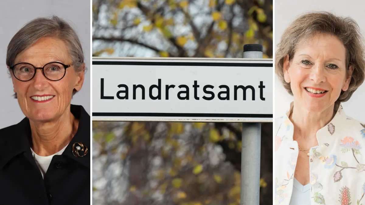 Dorothea Störr-Ritter (links) war im Landkreis Breisgau-Hochschwarzwald die erste Landrätin in Baden-Württemberg. Aktuell ist Marion Dammann (rechts) im Landkreis Lörrach eine von zwei Landrätinnen im Land.