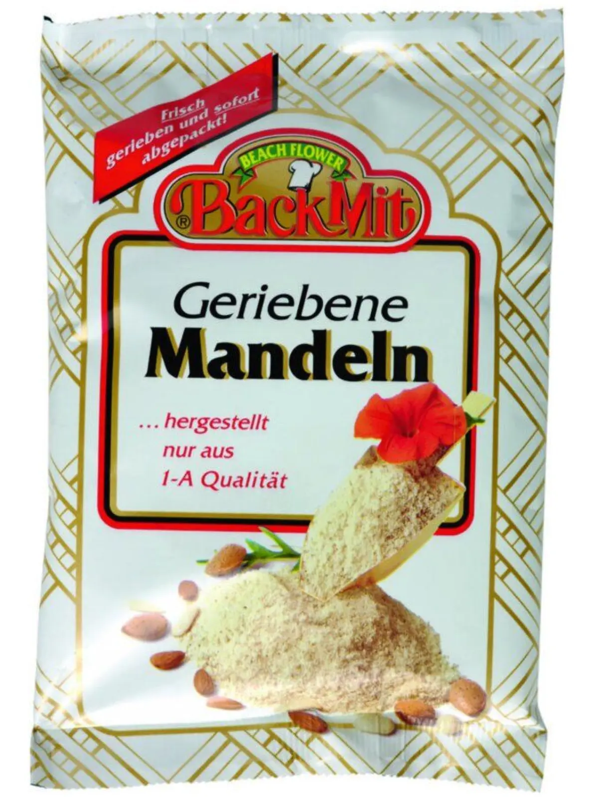 Das zurückgerufenen Produkt: Beach Flower – Back Mit – Geriebene Mandeln