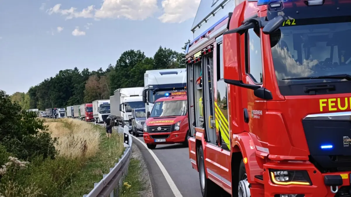 Ein schwerer Unfall hat sich auf der B462 ereignet.
