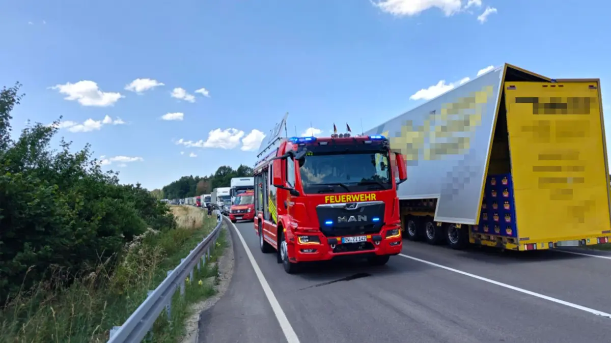 Ein schwerer Unfall hat sich auf der B462 ereignet.