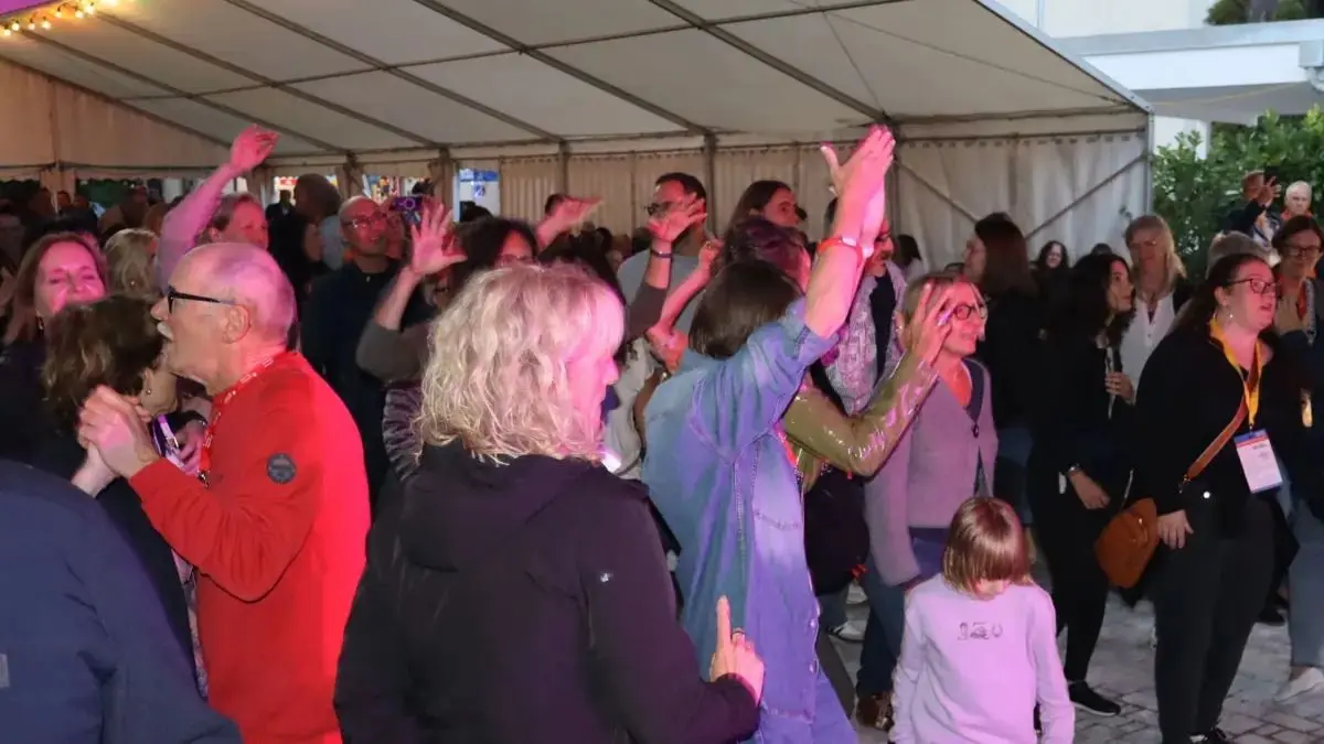 Beste Stimmung unter den Besuchern