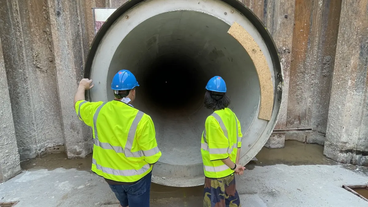 Der Energietunnel versorgt künftig die Freiburger Innenstadt mit Fernwärme, Strom und Wasser.