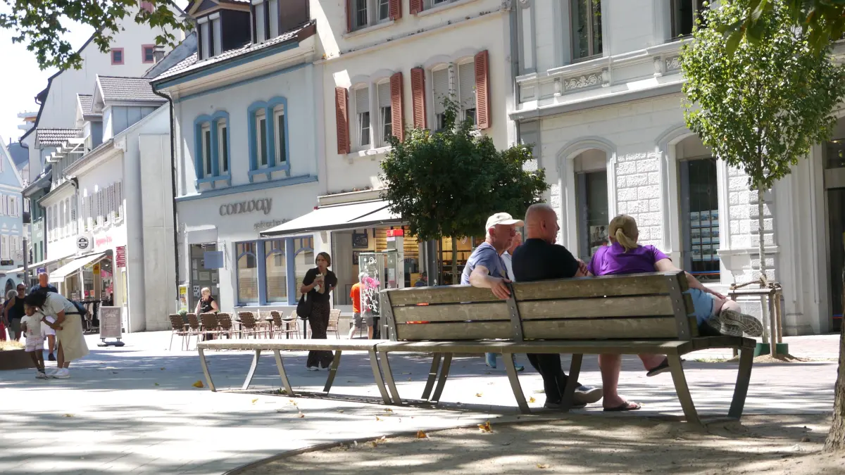 Ein Ort für alle: Die Turmstraße beim Hebelpark steht für eine generationenübergreifende Stadtgestaltung.