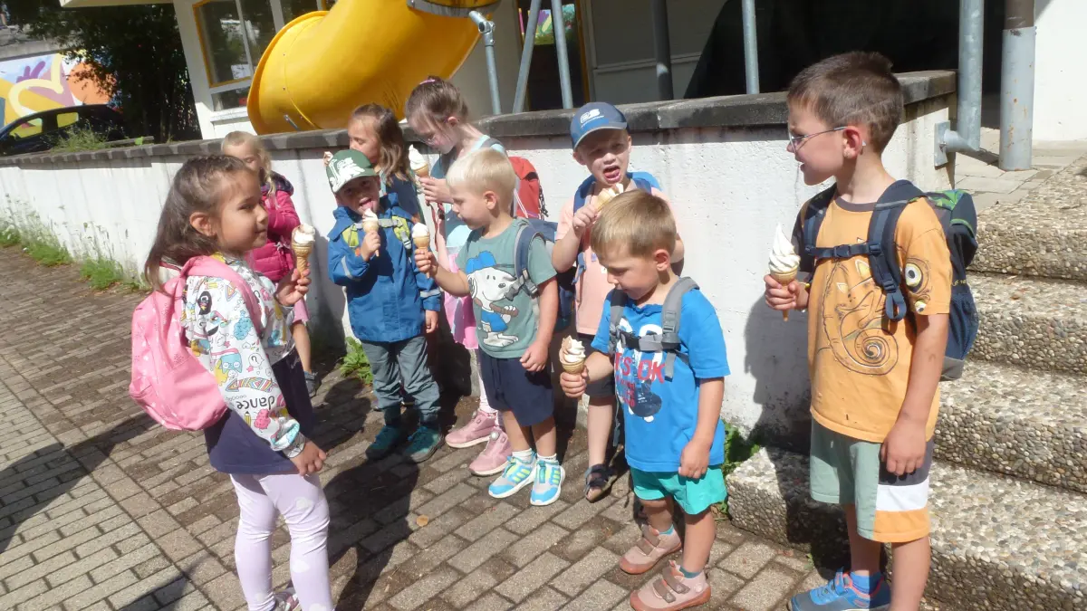 Eismann im Kindergarten