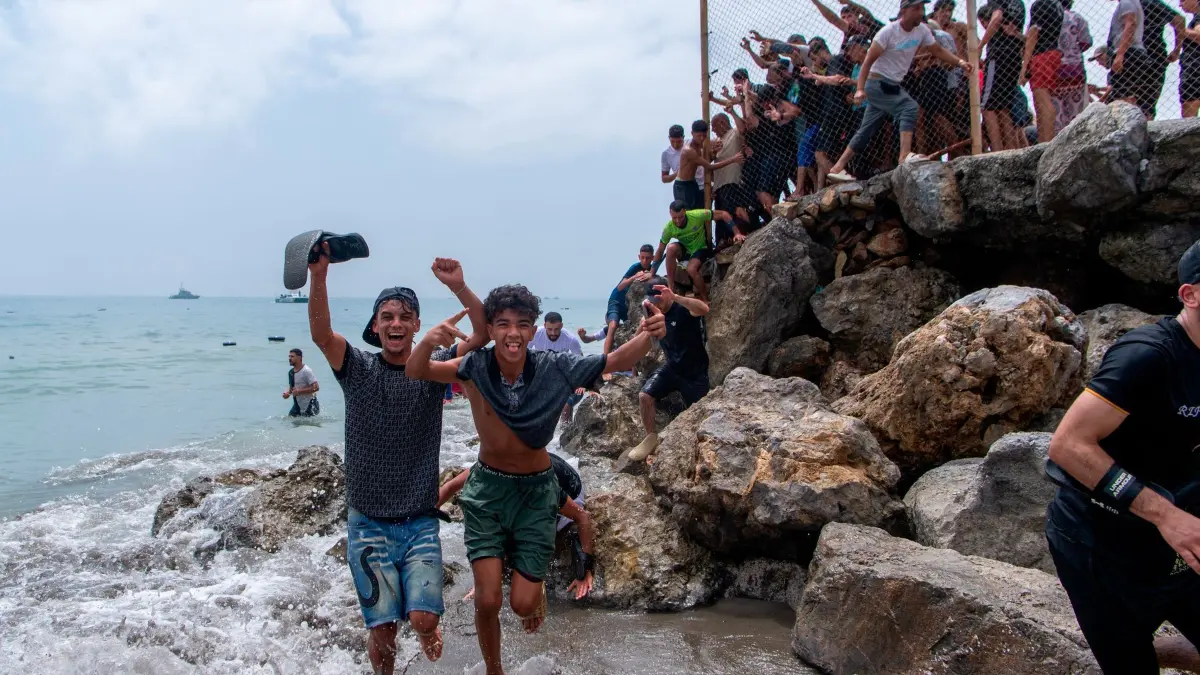 Migranten in Spanien-Exklave Ceuta