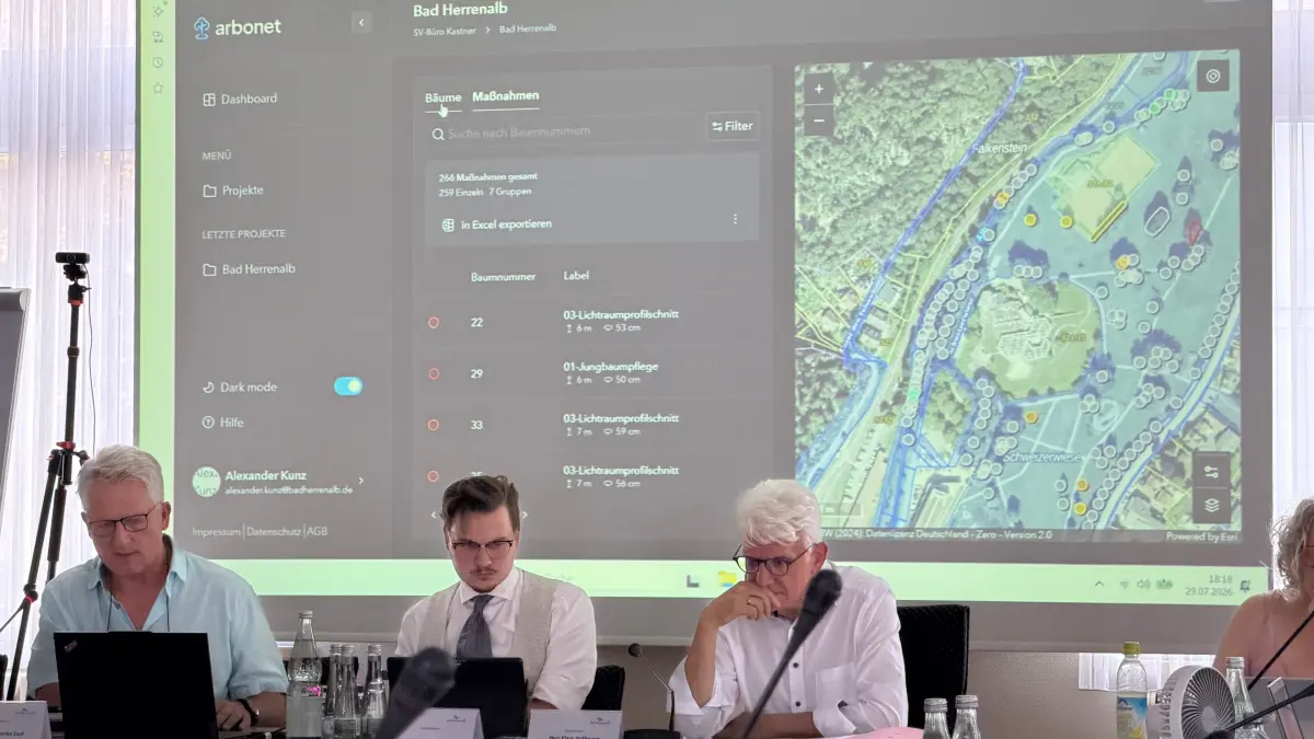 Bad Herrenalb hat jetzt ein Baumkataster – jeder einzelne Baum ist registriert.