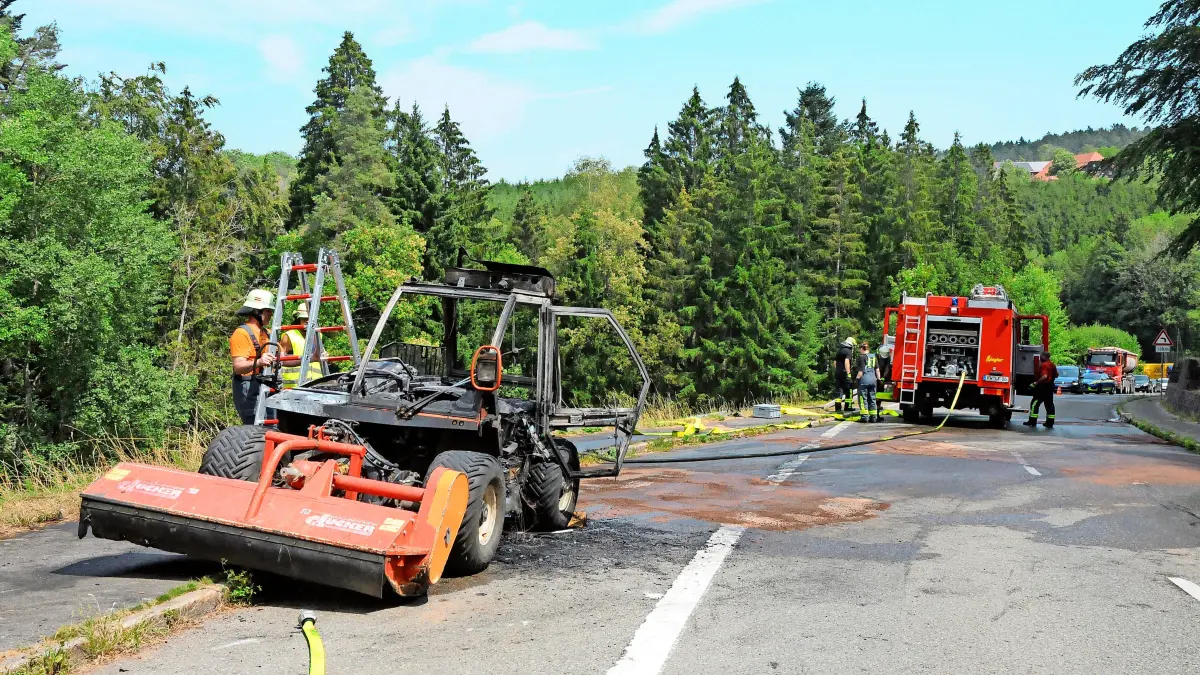 Die Feuerwehr war an der Steinreute gefordert.