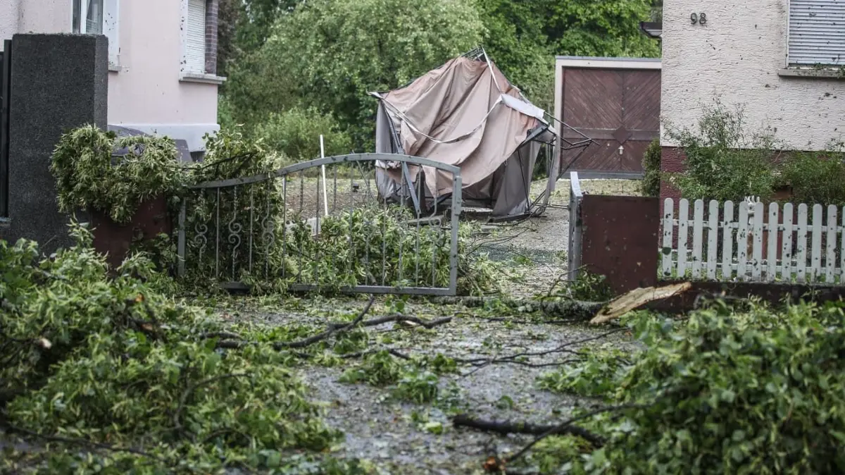 In Villingen-Schwenningen hat am Nachmittag ein Unwetter getobt.