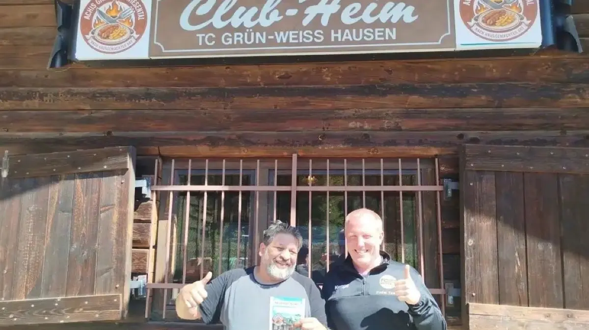 Im April waren der neue Wirt Nenad Marinkovic und Patrick Hager vom TC Hausen noch voller Euphorie - nun musste das Club-Heim schon wieder schließen.