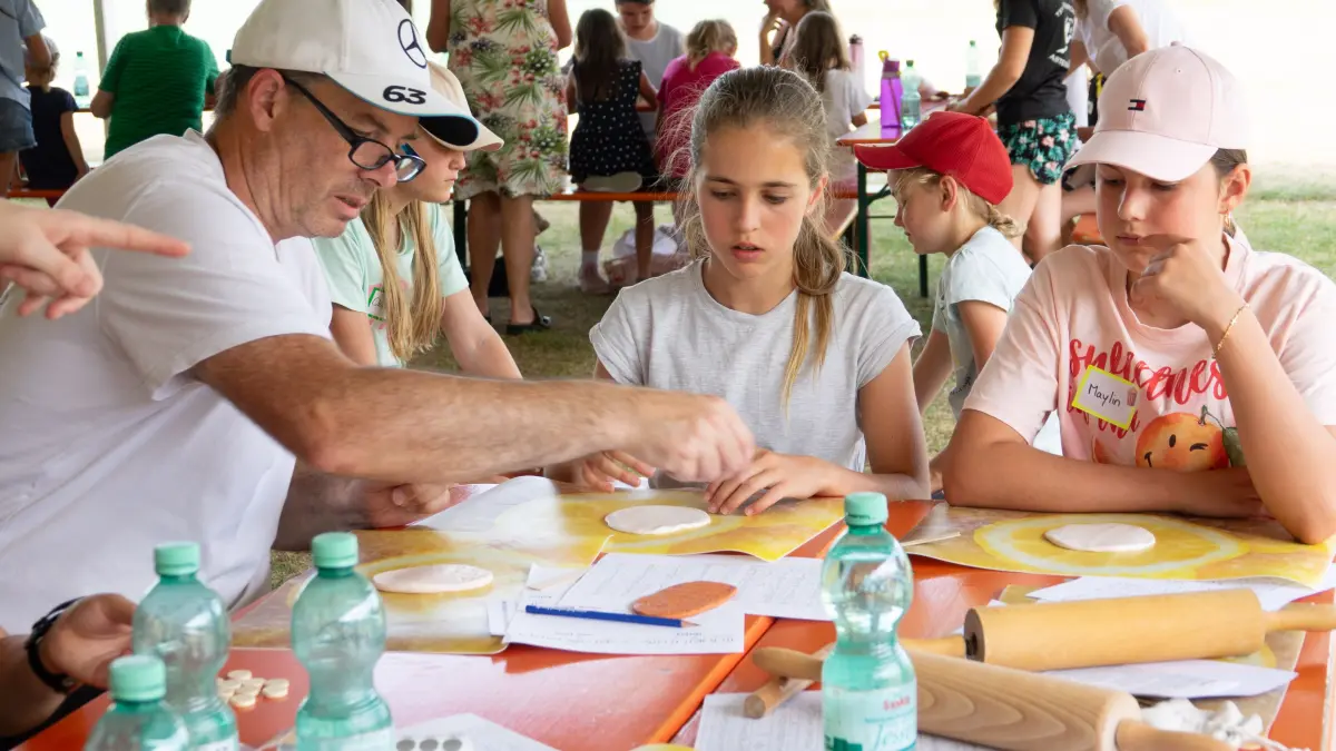 Viel Spaß hatten die teilnehmenden Kinder bei der Sulzer Kreativwerkstatt.