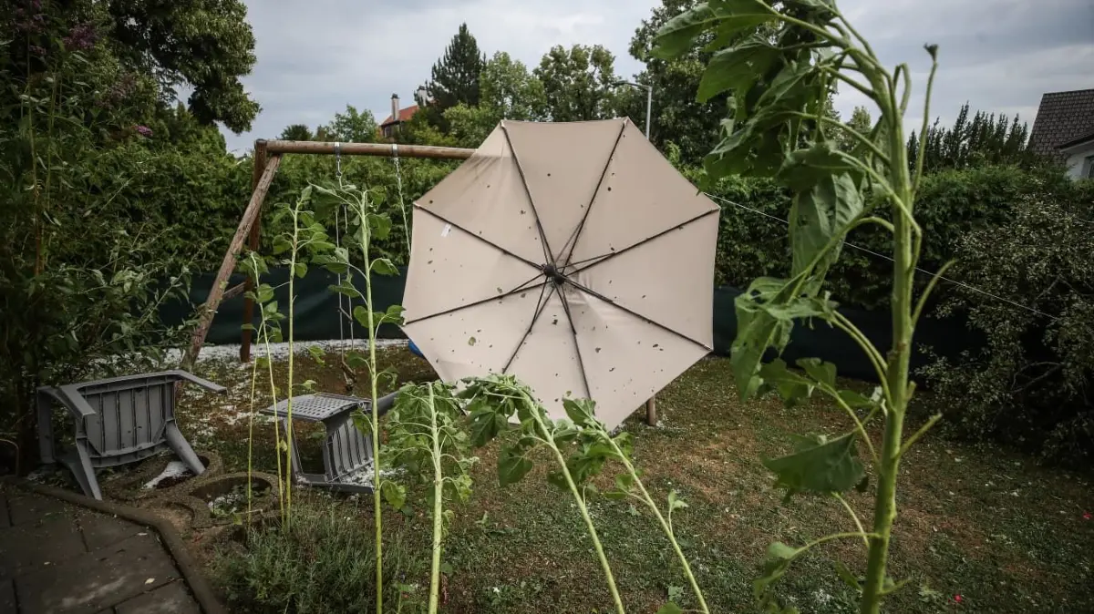 In Villingen-Schwenningen hat am Nachmittag ein Unwetter getobt.