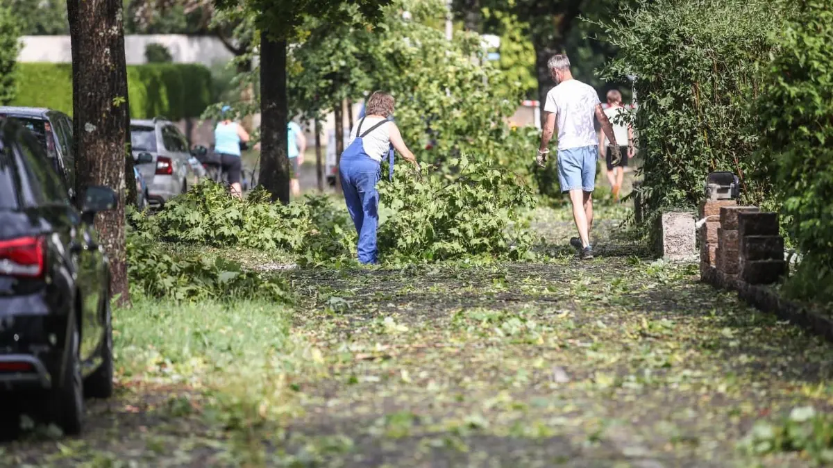 In Villingen-Schwenningen hat am Nachmittag ein Unwetter getobt.