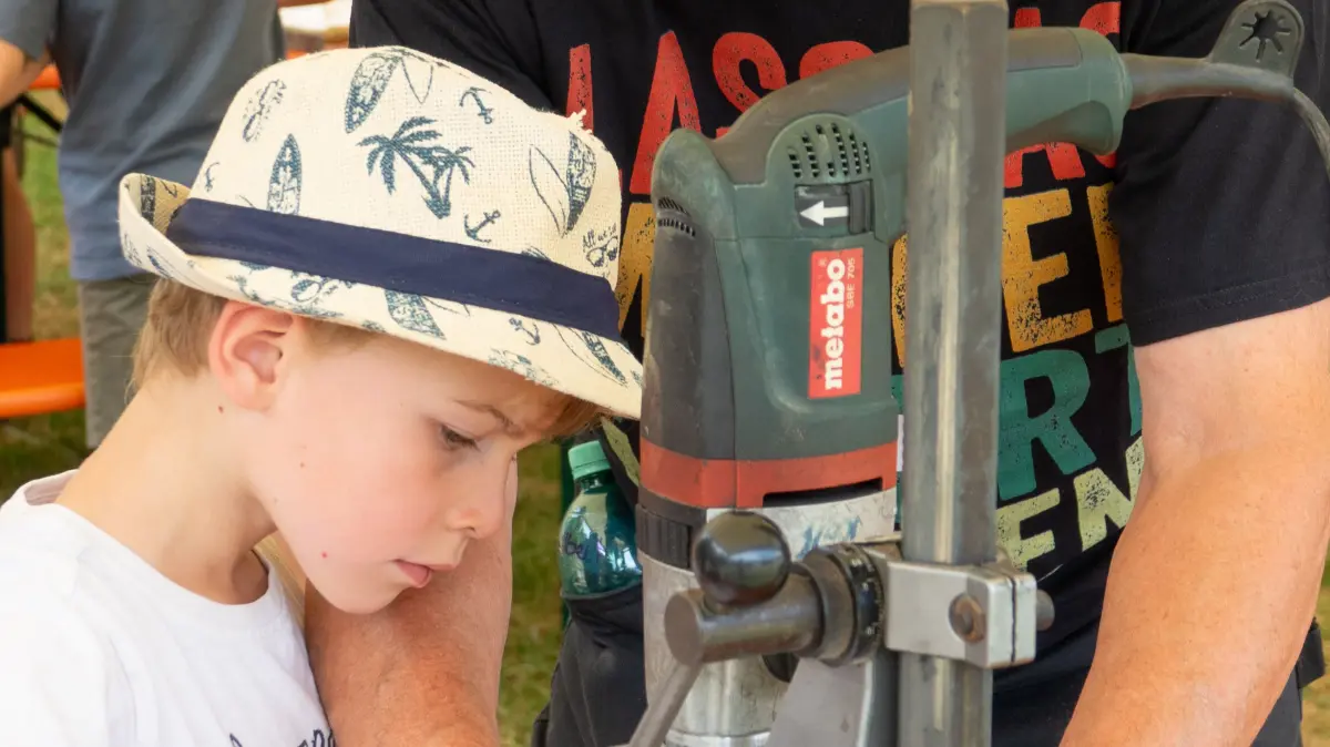 Viel Spaß hatten die teilnehmenden Kinder bei der Sulzer Kreativwerkstatt.