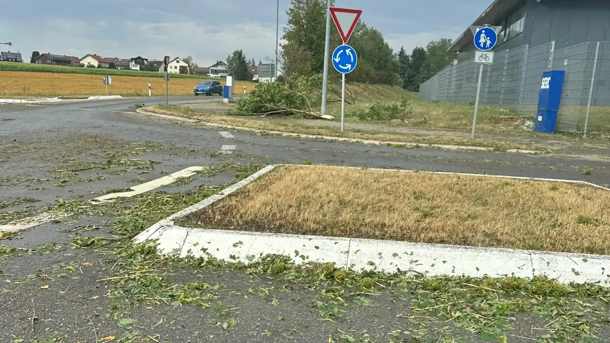 Auch Dauchingen wurde vom Unwetter nicht verschont.