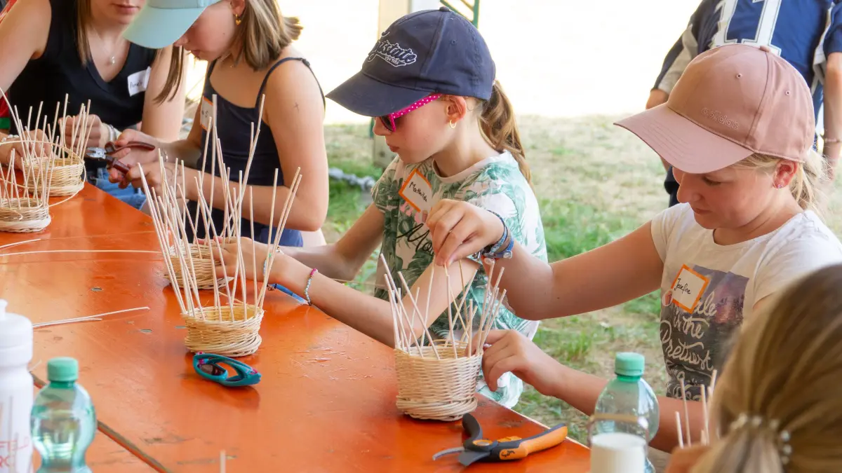 Viel Spaß hatten die teilnehmenden Kinder bei der Sulzer Kreativwerkstatt.
