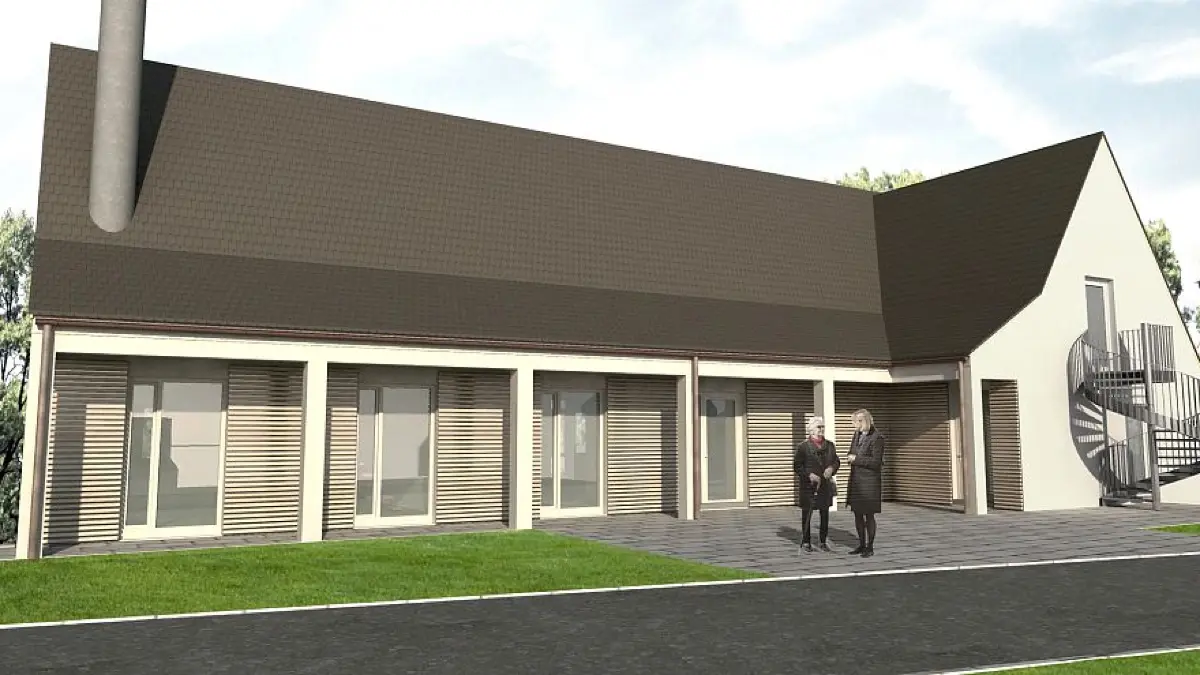 So könnte das neue Lahrer Krematorium am Bergfriedhof einmal aussehen. Die Räte halten mehrheilich daran fest, haben keine wirtschaftlichen Bedenken.