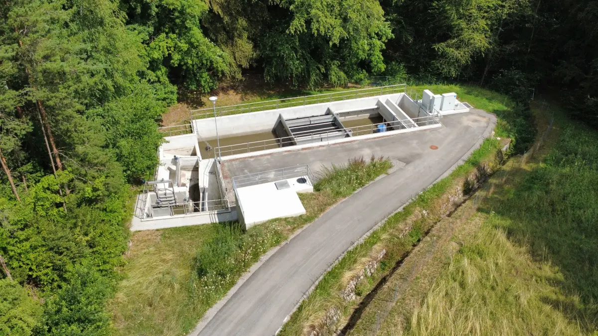 Die Maßnahmen zur Modernisierung des Regenüberlaufbeckens in Eberspiel sind abgeschlossen.