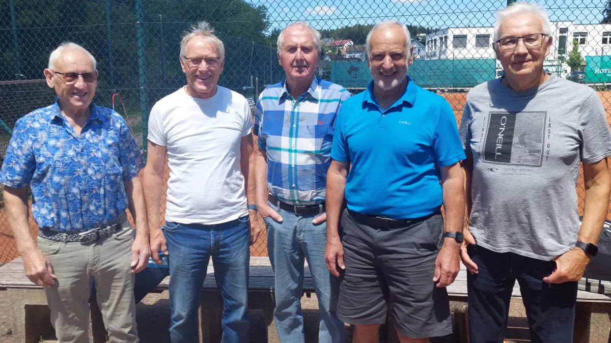 Zum dritten Mal in Folge haben die Herren 70 des TC Rottweil die Meisterschaft errungen.
