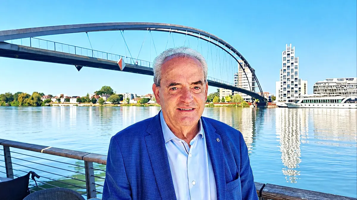 Jean-Marc Deichtmann, Hüningens ehemaliger langjähriger Bürgermeister und ein überzeugter Europäer, möchte die Dreiländerbrücke nicht mehr missen.