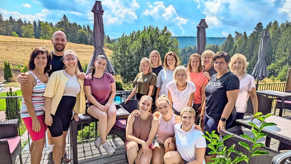 Beim Pilates Day Retreat rund um das Hotel Käppelehof hatten die Teilnehmer ihren Spaß. Carolin Fehrenbacher machte das Angebot möglich.