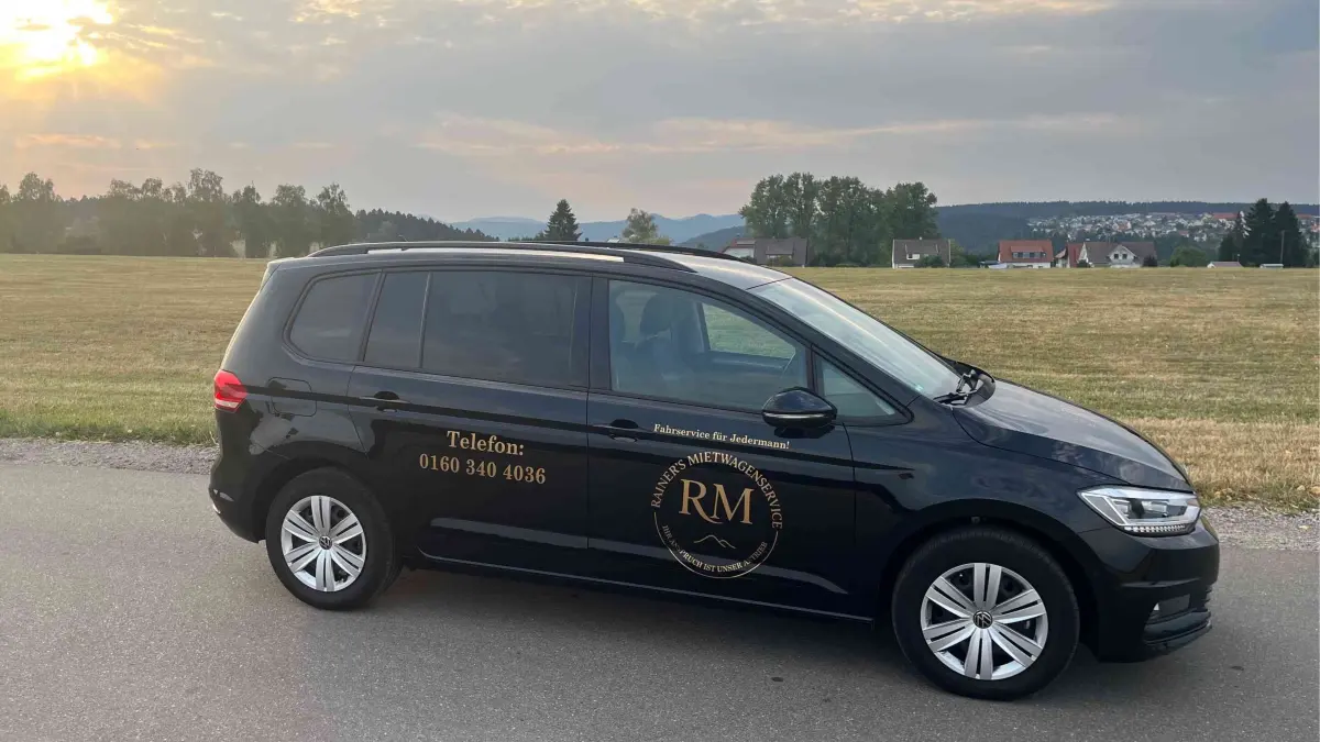 Unterwegs mit Rainer’s Mietwagenservice.