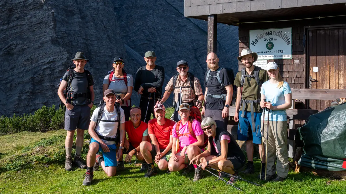 Musikkapelle vor der Heiterwand Hütte