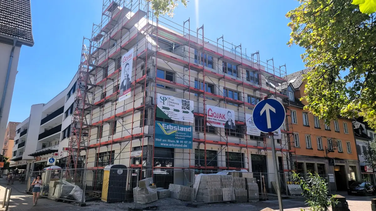 Die Arbeiten am neuen Uehlin-Haus in Schopfheim schreiten deutlich voran.