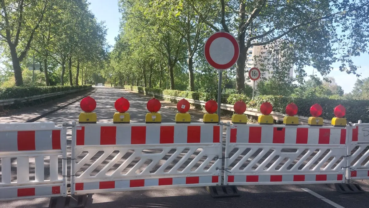 Die Brücke ist fast fast drei Wochen gesperrt.