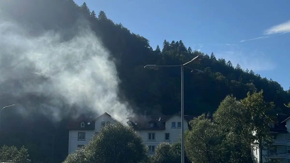 Die Rauchentwicklung war schon von weitem sichtbar und ließ schlimmeres vermuten.