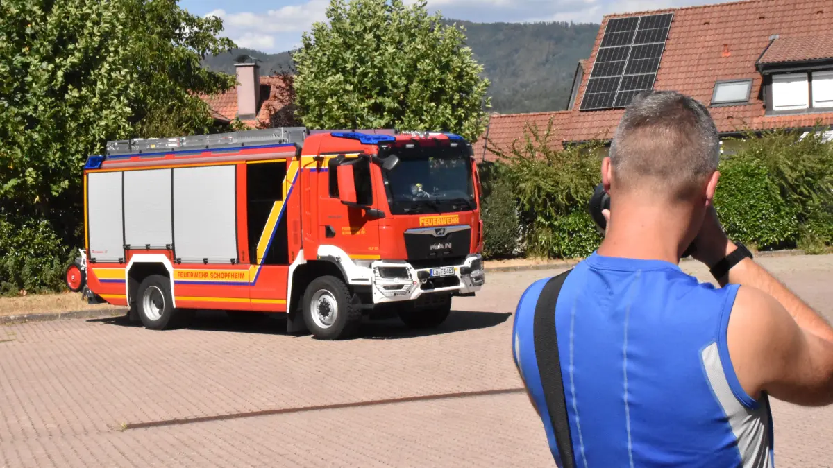 Blaulichtspotter-Tag auf dem Gelände der Feuerwehr Schopfheim, Abteilung Stadt