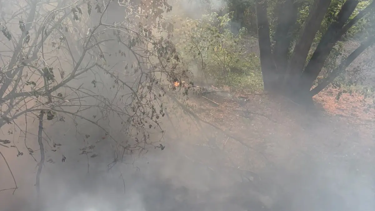 Der Brand führte zu einer starken Rauchentwicklung.