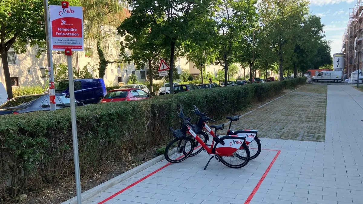 Die ersten von zusätzlichen 13 Frelo-Probestationen sind inzwischen in Betrieb – hier in der Belchenstraße.