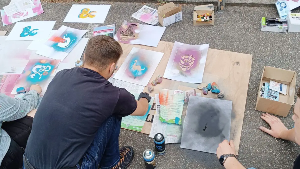 Auch Kunstworkshops und Street-Art gehören zum Sommerprogramm in der Halle 16.