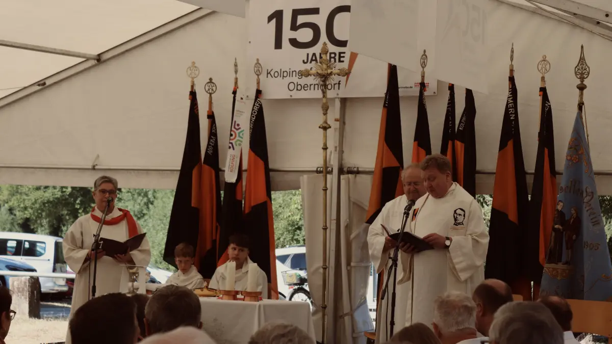 Der Gottesdienst stand ganz unter dem Motto „150 Jahre Kolpingsfamilie Oberndorf“.