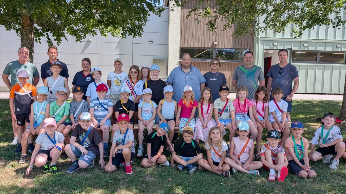 Bei der „Kinderolympiade“ zum Auftakt des diesjährigen Weitinger Ferienprogramms hatten 30 Kinder ihren großen Spaß.